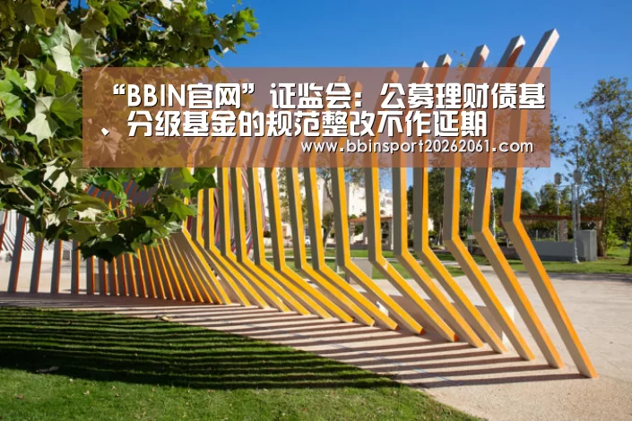 “BBIN官网”证监会:公募理财债基、分级基金的规范整改不作延期(图2) BBIN赛事